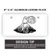 2" X 4" Aluminum License Plate  Thumbnail