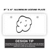 2" X 4" Aluminum License Plate  Thumbnail