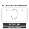 2" X 4" Aluminum License Plate  Thumbnail