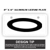 2" X 4" Aluminum License Plate  Thumbnail