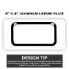 2" X 4" Aluminum License Plate  Thumbnail