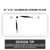 2" X 4" Aluminum License Plate  Thumbnail