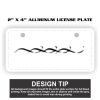 2" X 4" Aluminum License Plate  Thumbnail