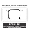 2" X 4" Aluminum License Plate  Thumbnail