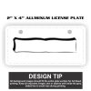 2" X 4" Aluminum License Plate  Thumbnail
