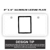 2" X 4" Aluminum License Plate  Thumbnail