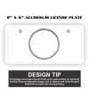 2" X 4" Aluminum License Plate  Thumbnail