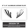 2" X 4" Aluminum License Plate  Thumbnail