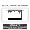2" X 4" Aluminum License Plate  Thumbnail