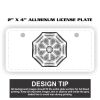 2" X 4" Aluminum License Plate  Thumbnail