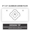 2" X 4" Aluminum License Plate  Thumbnail