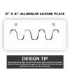 2" X 4" Aluminum License Plate  Thumbnail