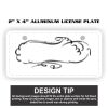 2" X 4" Aluminum License Plate  Thumbnail