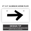 2" X 4" Aluminum License Plate  Thumbnail