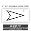 2" X 4" Aluminum License Plate  Thumbnail