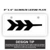 2" X 4" Aluminum License Plate  Thumbnail
