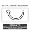 2" X 4" Aluminum License Plate  Thumbnail