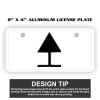 2" X 4" Aluminum License Plate  Thumbnail