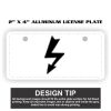 2" X 4" Aluminum License Plate  Thumbnail