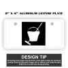 2" X 4" Aluminum License Plate  Thumbnail