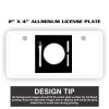 2" X 4" Aluminum License Plate  Thumbnail