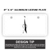 2" X 4" Aluminum License Plate  Thumbnail