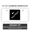 2" X 4" Aluminum License Plate  Thumbnail