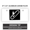 2" X 4" Aluminum License Plate  Thumbnail
