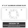 2" X 4" Aluminum License Plate  Thumbnail
