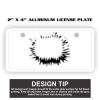 2" X 4" Aluminum License Plate  Thumbnail