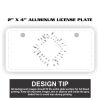 2" X 4" Aluminum License Plate  Thumbnail