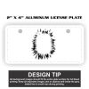 2" X 4" Aluminum License Plate  Thumbnail