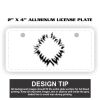 2" X 4" Aluminum License Plate  Thumbnail