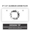 2" X 4" Aluminum License Plate  Thumbnail