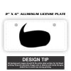 2" X 4" Aluminum License Plate  Thumbnail