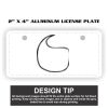2" X 4" Aluminum License Plate  Thumbnail
