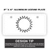 2" X 4" Aluminum License Plate  Thumbnail