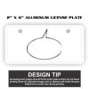 2" X 4" Aluminum License Plate  Thumbnail
