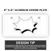 2" X 4" Aluminum License Plate  Thumbnail