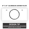 2" X 4" Aluminum License Plate  Thumbnail