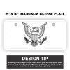2" X 4" Aluminum License Plate  Thumbnail