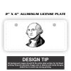 2" X 4" Aluminum License Plate  Thumbnail