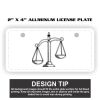 2" X 4" Aluminum License Plate  Thumbnail
