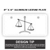 2" X 4" Aluminum License Plate  Thumbnail