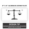 2" X 4" Aluminum License Plate  Thumbnail