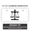 2" X 4" Aluminum License Plate  Thumbnail