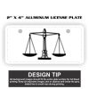 2" X 4" Aluminum License Plate  Thumbnail