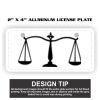 2" X 4" Aluminum License Plate  Thumbnail