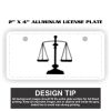 2" X 4" Aluminum License Plate  Thumbnail