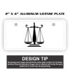 2" X 4" Aluminum License Plate  Thumbnail